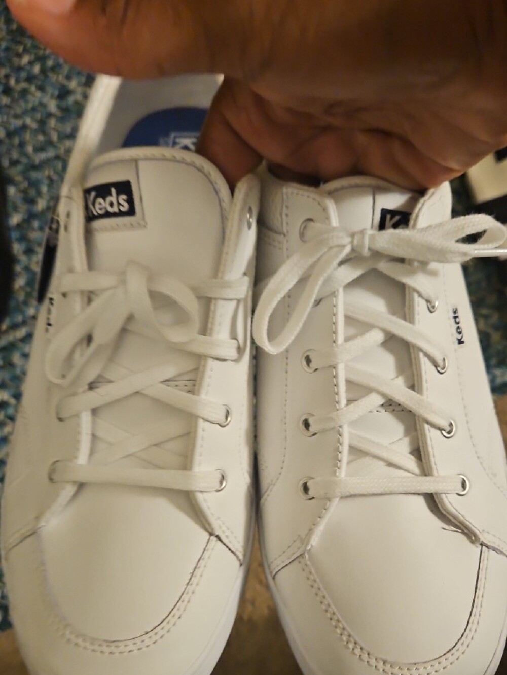 Keds White Lace-Up Dream Foam Casual Sneakers - Picture 9 of 12